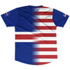 American Flag And Iceland Flag Combination Soccer Jersey Made In USA