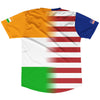 American Flag And India Flag Combination Soccer Jersey Made In USA