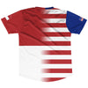 American Flag And Indonesia Flag Combination Soccer Jersey Made In USA