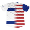 American Flag And Israel Flag Combination Soccer Jersey Made In USA