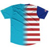 American Flag And Kazakhstan Flag Combination Soccer Jersey Made In USA