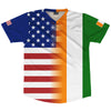 American Flag And Cote D'Ivoire Flag Combination Soccer Jersey Made In USA by Tribe Lacrosse