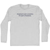 America's Not A Country, It's Just A Business. Rage Font Adult Cotton Long Sleeve T-Shirt by Tribe Lacrosse