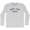 Angel Hair Pasta Adult Cotton Long Sleeve T-shirt by Tribe Lacrosse