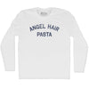 Angel Hair Pasta Adult Cotton Long Sleeve T-shirt by Tribe Lacrosse