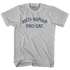 Anti-Human Pro-Cat Womens Cotton Junior Cut T-Shirt by Tribe Lacrosse