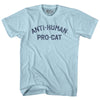 Anti-Human Pro-Cat Adult Cotton T-shirt by Tribe Lacrosse
