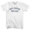 Anti-Human Pro-Cat Womens Cotton Junior Cut T-Shirt by Tribe Lacrosse