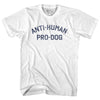 Anti-Human Pro-Dog Womens Cotton Junior Cut T-Shirt by Tribe Lacrosse