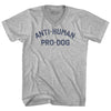 Anti-Human Pro-Dog Adult Cotton V-neck T-shirt by Tribe Lacrosse