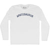 Apatosaurus Adult Cotton Long Sleeve T-shirt by Tribe Lacrosse