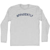 Apparently Adult Cotton Long Sleeve T-Shirt by Tribe Lacrosse