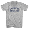 Appetizer Samplers Adult Cotton V-Neck T-Shirt by Tribe Lacrosse