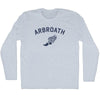 Arbroath Running Track Winged Foot Adult Tri-Blend Long Sleeve T-shirt by Tribe Lacrosse
