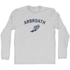 Arbroath Running Track Winged Foot Adult Cotton Long Sleeve T-shirt by Tribe Lacrosse