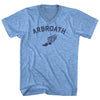 Arbroath Running Track Winged Foot Adult Tri-Blend V-neck T-shirt by Tribe Lacrosse