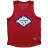 Arkansas State Flag Athletic Sport Tank Top Made In USA by Ultras