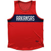 Arkansas Finish Line State Flag Athletic Sport Tank Top Made In USA by Ultras