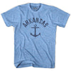 Arkansas State Anchor Home Tri-Blend Adult T-shirt by Ultras