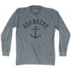 Arkansas State Anchor Home Tri-Blend Adult Long Sleeve T-shirt by Ultras