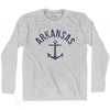 Arkansas State Anchor Home Cotton Adult Long Sleeve T-shirt by Ultras