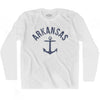 Arkansas State Anchor Home Cotton Adult Long Sleeve T-shirt by Ultras