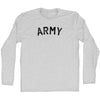 Army (Black Ink) Adult Cotton Long Sleeve T-shirt by Tribe Lacrosse