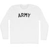Army (Black Ink) Adult Cotton Long Sleeve T-shirt by Tribe Lacrosse