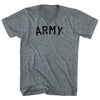 Army (Black Ink) Tri-Blend V-neck Womens Junior Cut T-shirt by Tribe Lacrosse