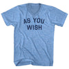 As You Wish Adult Tri-Blend V-neck T-shirt by Tribe Lacrosse