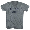 As You Wish Tri-Blend V-neck Womens Junior Cut T-shirt by Tribe Lacrosse