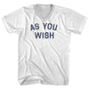As You Wish Adult Cotton V-neck T-shirt by Tribe Lacrosse