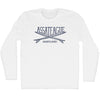 Assareague Surf Break Crossed Surf Board Surfing Destination Adult Cotton Long Sleeve T-Shirt by Tribe Lacrosse