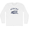 Athens Parthenon Tourism Adult Cotton Long Sleeve T-shirt by Tribe Lacrosse