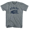 Athens Parthenon Tourism Womens Tri-Blend Junior Cut T-Shirt by Tribe Lacrosse