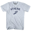 Athens Running Track Winged Foot Adult Tri-Blend T-shirt by Tribe Lacrosse