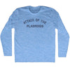 Attack of the Plasmoids Adult Tri-Blend Long Sleeve T-shirt by Tribe Lacrosse