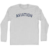 Aviation Adult Cotton Long Sleeve T-shirt by Tribe Lacrosse