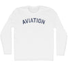 Aviation Adult Cotton Long Sleeve T-shirt by Tribe Lacrosse