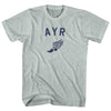 Ayr Running Track Winged Foot Adult Tri-Blend T-shirt by Tribe Lacrosse