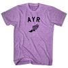 Ayr Running Track Winged Foot Adult Tri-Blend T-shirt by Tribe Lacrosse