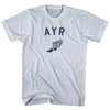 Ayr Running Track Winged Foot Adult Tri-Blend T-shirt by Tribe Lacrosse