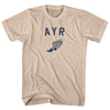 Ayr Running Track Winged Foot Adult Cotton T-shirt by Tribe Lacrosse
