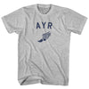 Ayr Running Track Winged Foot Adult Cotton T-shirt by Tribe Lacrosse