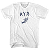 Ayr Running Track Winged Foot Adult Cotton T-shirt by Tribe Lacrosse