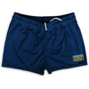 Azerbaijan Country Heritage Flag Shorty Short Gym Shorts 2.5" Inseam Made In USA by Shorty Shorts