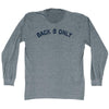 Back 9 Only Adult Tri-Blend Long Sleeve T-shirt by Tribe Lacrosse