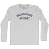 Backgammon Anyone Adult Cotton Long Sleeve T-shirt by Tribe Lacrosse