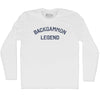 Backgammon Legend Adult Cotton Long Sleeve T-shirt by Tribe Lacrosse