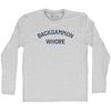 Backgammon Whore Adult Cotton Long Sleeve T-shirt by Tribe Lacrosse